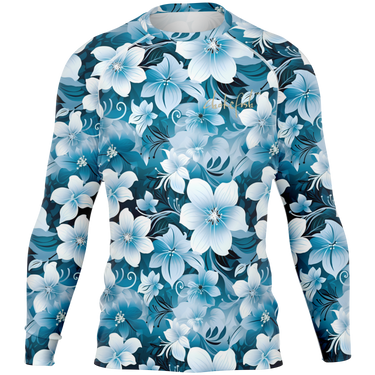 Chokefish™ Long Sleeve Rashguard Floral Men's Shirt-009